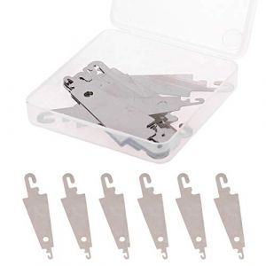 Shuade Lot de 20 enfile-aiguilles en m&eacute;tal &agrave; broder pour filetage crois&eacute; pour grand chas &agrave; la main avec bo&icirc;te transparente (Rainbow185, neuf)