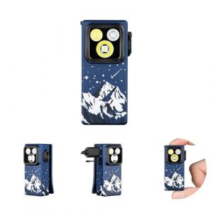 OLIGHT Oclip Ultra Lampe à Pince 3 Lumière UV 800mW Max 530LM 130M EDC Torche Matériau Extrême OAL 144H Type-C Rechargeable IPX6 Activités Plein Air et Détection des Taches Sommet enneigé (Guangdi Digital, neuf)