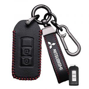 DJJNHF Coque Cl&eacute; de Voiture pour Mitsubishi Eclipse Cross 2018-2023, Accessoire Clef de Voiture, &Eacute;tui de Protection pour Cl&eacute; de Silicone Souple,Bla-CK-C (DATONGSHIPINGCHENGQUMEIYIJIABAIHUODIANGERENDUZI, neuf)