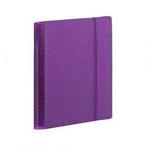 Lot Agenda "My Fab" Aout 2025 à Aout 2026 Semainier Vertical 15 x 21 cm Spiralé + Index Adhésif Blumie (Violet) (Blumie Shop, neuf)