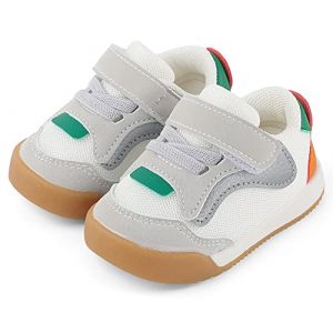 Cheerful Mario Chaussures Premiers Pas Bebe Respirant Chaussures B&eacute;b&eacute; Gar&ccedil;on Fille Semelle Antid&eacute;rapante Vert 21 EU (Minga, neuf)