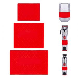 NICENEEDED 3 poignée de Tondeuse Antidérapante Housse de Protection en Silicone pour Barbier Bandes de Tondeuse Professionnelles pour Barbier Pinces à Cheveux Résistantes à la Chaleur (Niceneeded FR, neuf)