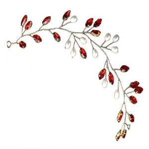 BESTYASH Vigne De Cheveux D&eacute;corative Pour Femmes Mariage Vigne De Cheveux Avec Et Perles (Feast of Yan, neuf)