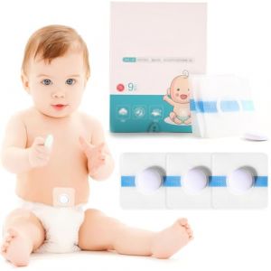 DIFLAX 9 Pi&egrave;ces Pansement Hernie Ombilicale, Pansement Abdominal pour B&eacute;b&eacute;, Soutien Hernie Ombilicale, Pour Nouveau-n&eacute;, Infantile, Soins B&eacute;b&eacute;, Hernie Support, Pansement pour Enfants, Sans Ceinture (SVF TUNDER PRICE, neuf)