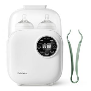Felizbebe Chauffe-biberon pour b&eacute;b&eacute;, st&eacute;rilisateur 10 en 1 pour biberons, chauffage rapide de nourriture pour b&eacute;b&eacute;, amovible, chauffe-biberon, contr&ocirc;le pr&eacute;cis de la temp&eacute;rature, facile &agrave; nettoyer (Felizbebe Baby, neuf)