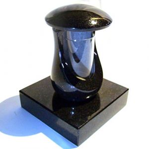 Designgrab lampe funéraire Cerres et socle en granit noir suédois SS1, ensemble de décoration funéraire lanterne de cimetière lanterne funéraire lanterne funéraire de cimetière (designgrab, neuf)