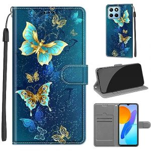 SIENIANLINE Coque pour Honor X8 5G, Coque Honor X6 4G,Etui Protection Housse Premium en Cuir de Portefeuille en Cuir Fermeture Magn&eacute;tique Flip Case pour Honor X8 5G / Honor X6 4G / Honor 70 Lite (DIKAS, neuf)
