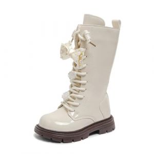 Bastwahl Bottes et Bottines Fille de Cowboy &agrave; Lacets Combat Punk Gothique avec Fermeture &Eacute;clair Confortables &agrave; Bout Rond Mode Chaussures Enfants Chaudes Bottes d'&eacute;quitation D&eacute;guisement (VAN MIA, neuf)