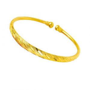 FOMIYES Bracelet Simple Laiton Dor&eacute; Plaqu&eacute; Manchette Ouverte Style D&eacute;licat pour Femme et Fille Accessoire Chic pour Mariage et Anniversaire (Yaoys, neuf)