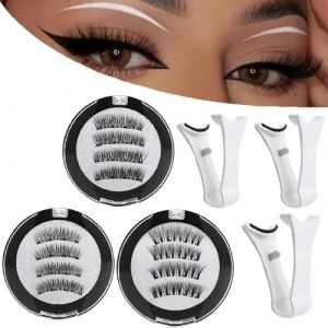 Cils magnétiques, cils magnétiques réutilisables, faux cils magnétiques 3D, cils magnétiques aspect naturel, kit de cils magnétiques à forte tenue (guangzhouliuqiyongshangmaoyouxiangongsi, neuf)