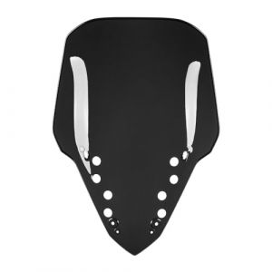 Déflecteur d'écran de pare-brise à double bulle de carénage avant de pare-brise de moto pour Ya-maha X-MAX 300 Xmax 300 X-MAX 300 XMAX 300 2023 2024 Déflecteur de vent coupe-vent (Fumée Noire) (RENISMOTO-EU, neuf)