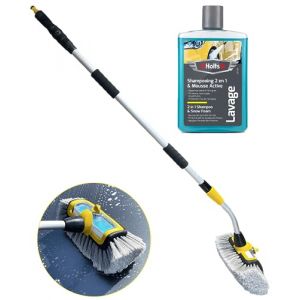 Th&eacute;o Brosse Lavage t&eacute;lescopique avec r&eacute;servoir de shampooing (+ Shampooing) (Th&eacute;o Auto, neuf)