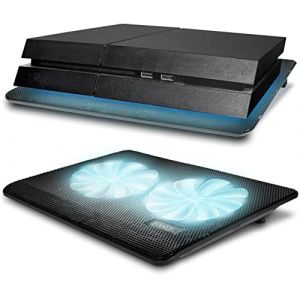 Eaxus® Padeax - Refroidisseur Premium Convient à ordinateur portable/ordinateur portable & PlayStation 5/4 - Support de ventilateur LED Compatible avec PC, PS4, PS4 Pro, PS5 & Co. (EAXUS - home electronics from Germany, neuf)