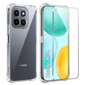 FDHYFGDY Coque pour Honor X6C +1x Film de Protection, Anti-jaunissement, Antichoc et Résistant aux Rayures, CEtui Ultra-Mince en TPU Souple pour Honor X6C (Nayana-EU, neuf)