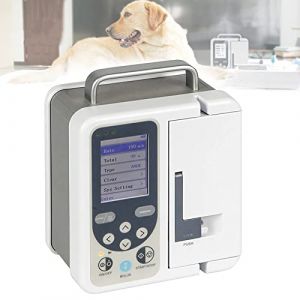 BEESOM Pompe &agrave; Perfusion Portable, Pompe &agrave; Perfusion V&eacute;t&eacute;rinaire Rechargeable, Pompe &agrave; Perfusion Volum&eacute;trique avec &eacute;cran LCD, Interface de Fonctionnement D'affichage Multifonction (Sounds&Duj, neuf)