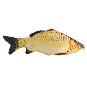 Hztyyier Faux Poisson R&eacute;aliste, Oreiller en Peluche de Carpe d'oreiller de Coussin de Poisson Doux, Jouet d'animal en Peluche de d'oreiller (40cm) (Yokuna eu, neuf)