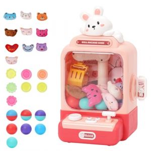 Maycoly Machine &agrave; Griffer pour Enfants,Mini Machine De Pr&eacute;Hension Candy Doll,Comprend 10 Poup&eacute;es et 10 Capsules Surprises,Musique Machine &agrave; Pinces,Convient Aux Gar&ccedil;ons et Filles &acirc;g&eacute;s de 3 Ans et Plus (Maycoly, neuf)