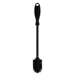 FACAILUO Brosse &agrave; biberon en silicone avec long manche pour biberons, gourdes de sport et nettoyeur de verrerie, noir/gris (RUImiand, neuf)