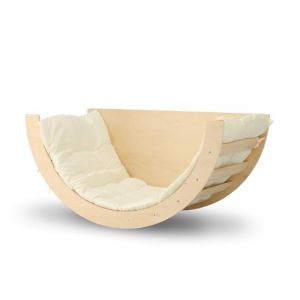 Deryan Climbot en bois avec coussin - Pont d'escalade - Cadre d'escalade Montessori - Table de peinture - Jouet pour enfants (Deryan, neuf)