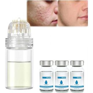 Système de micro-perfusion pour les lèvres, système micro pour le visage, système avec sérum, rouleau de microfléchettes à l'acide hyaluronique Pockmarksheal, sérum (JIANQIANGXUEXI, neuf)