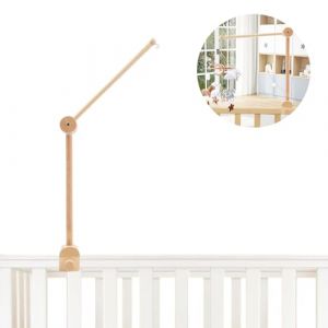 Coriver Support Mobile Bebe Bois, Réglable Support Berceau Mobile, Bras Mobile Bebe, Mobile Support Suspension en Hauteur Table à Langer, Suspendu Mobile Bebe pour Carillons éoliens Fille Garçon (Coriver, neuf)