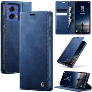 owlhold Coque Motorola Moto g85 Cuir PU Premium Fentes Cartes Etui Pochette de Portefeuille avec Fonction Support Case à Rabat Coque Motorola Moto g85 - Bleu Vert (owlhold, neuf)
