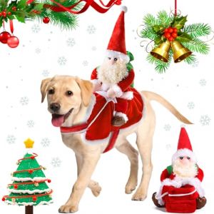 ZZXLOPEZ Costume de No&euml;l pour Animaux de Compagnie, Costume de No&euml;l pour Chien, Manteau pour Chien Noel, Ajustable Deguisement Noel Chien, Cosplay F&ecirc;te de No&euml;l pour Animaux de Compagnie pour Chien (L) (MARKET RENDON JORGE ENRIQUE S.R.L., neuf)
