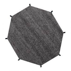 Couverture Supérieure Trampoline, Couverture Tente Pare-soleil Trampoline Noire, Couverture Ombrage Trampoline Maille Filet Protection Trampoline, Couverture Auvent Trampoline Rond Accessoires Sports (QIQI-line, neuf)