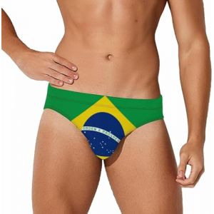 Drapeau du Brésil Maillot de Bain pour Homme Slip de Bain Triangle String Bikini Maillot de Bain (514MAC5GTLQ6X, neuf)