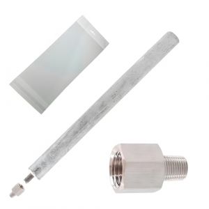 Pi&egrave;ce de rechange technique | Anode en magn&eacute;sium 22 x 350 mm pour chauffe-eau &eacute;lectrique | Tige d'abattage universelle avec filetage M6/M8 | Compatible avec Cointra et autres marques | Adaptateur (REPUESTO T&Eacute;CNICO, neuf)
