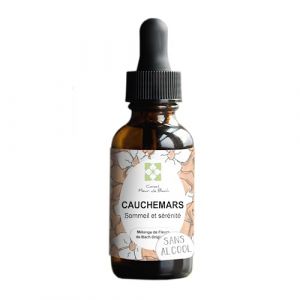 Conseil fleur de Bach&reg; Fleurs de Bach Cauchemars SANS ALCOOL-Adulte et ENFANTS- Mettre fin aux cauchemars avec le m&eacute;lange- Il permet d'apaiser les angoisses avant d'aller se coucher...30ML, lot de 2 (conseil-fleur-de-bach, neuf)