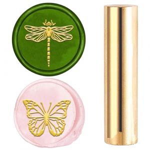 craspire 2 côté Motif Cire Sceau Tampon 15mm Mini Papillon Libellule Laiton Massif Mariage Vintage Sceau Tampon pour Invitations Enveloppes Carte Bricolage Artisanat Anniversaire Décoratif Cadeau (CRASPIRE FR, neuf)