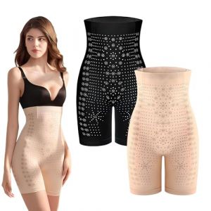2 Pi&egrave;ces Culottes Sculptantes &ndash; Gaine Amincissante Ventre Plat Femme Invisible, Short Gainant Femme avec Gaine Ventre Plat et Culotte Gainante (guangzhouyuandianshangmaoyouxiangongsi, neuf)