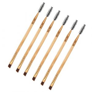CIYODO 6 pi&egrave;ces Brosse &agrave; Sourcils Double-ended Naturelle Pinceau Sourcils et Spoolie Multifonction pour Maquillage des Cils et Visage (ChanghaiWall, neuf)