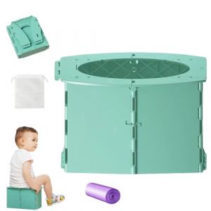 Pliante Toilettes Pour Enfants, Portable s&egrave;ge de pot pour voyage, Pot Bebe Toilette Pliable, Toilette Voiture Pliable pour Gar&ccedil;on et Fille, Livr&eacute; Avec Sacs Poubelles et Un Sac de Rangement (YuLing-EU, neuf)