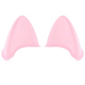 ECSiNG 2pcs Casque de Moto Oreilles de Chat Autocollants Auto-Adh&eacute;sifs Mignon Oreilles de Chat Casque de Moto Autocollant Creatives D&eacute;coratif pour Moto V&eacute;lo Scooter Casque, Rose (ECSiNG, neuf)