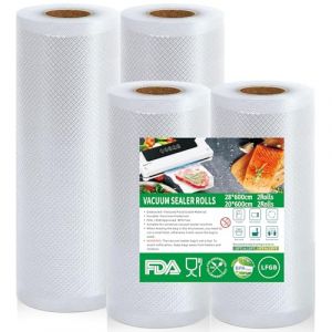 Votoko Sachet Sous Vide Alimentaire, 28cm(12m) + 20cm(12m) Sac sous Vide Alimentaire, Rouleau Film Sous Vide Alimentaire, 190 µm, Sans BPA, Sac Congelation Sous Vide Alimentaire (SDEO FRANCESCO GIUSEPPE, neuf)
