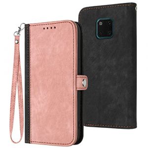 Coque Cuir pour Huawei Mate 20 Pro,Etui en Cuir pour t&eacute;l&eacute;phone Portable Coque pour Huawei Mate 20 Pro LYA-L09 LYA-L29 LYA-AL00 LYA-AL10 LYA-TL00 Coque Housse Etui Pink (Jielangxin, neuf)