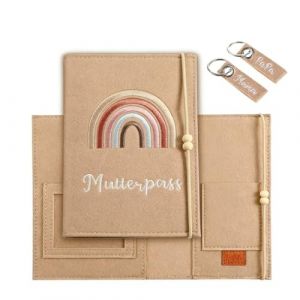 JYNXOR Pochette Carnet De Sante Bebe, Prot&egrave;ge Carnet De Sant&eacute; Personnalis&eacute;,Porte Livret Sanitaire Pour B&eacute;b&eacute; Feutre Pour Ranger Des Images Ultrasoniques Passeport Vaccinal Cadeaux Pour Femmes Enceintes (SHOPSCAPE INK, neuf)