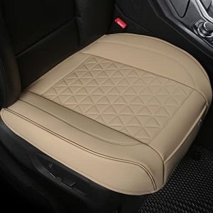 Black Panther Housse de Si&egrave;ge Auto Avant &ndash; Protection en Cuir PU avec Motif Matelass&eacute;, Base Antid&eacute;rapante et Poche | Universelle | Installation Rapide | 1 Pi&egrave;ce - Beige (BLACK PANTHER AUTO, neuf)