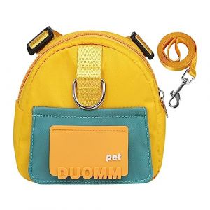 Sac &agrave; randonn&eacute;e pour chiens - Sac &agrave; dos pour chiens petite taille - Sac d'&eacute;cole pour chiots avec double anneau en D et design sac poubelle cach&eacute; pour un maximum confort, (savetian, neuf)