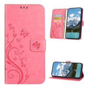 XINQCASE Coque pour Huawei P20, Etui Protection Housse en Cuir PU [Slot de Carte], &Eacute;tui &agrave; Rabat Portefeuille Flip Case pour Huawei P20, Rose (xinqcase, neuf)