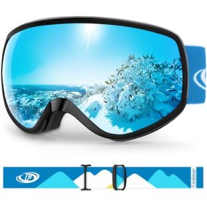 Findway Masque de Ski Enfant 3 à 12 Ans - Lunettes de Ski Enfant Masuqe Ski pour Garçon et Fille Anti-UV Antibuée Compatible avec Casque pour Ski Autres Sports (Findway Direct, neuf)