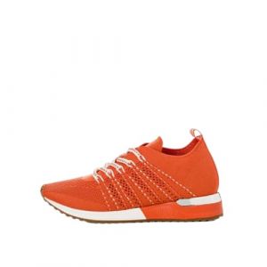 Reqins Baskets INES Crochet Orange (Orange, Système Taille Chaussures EU, Adulte, Femme, Numérique, Moyen, 36) (B Chausseur, neuf)