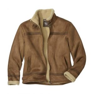 ATLAS FOR MEN Blouson Suédine Doublé Sherpa (Atlas For Men, neuf)