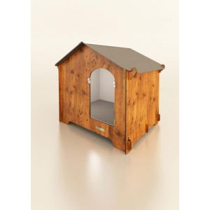 Niche isol&eacute;e thermiquement pour chien pour ext&eacute;rieur Chiot Gothique Termochic taille L (CUCCIOLOTTA by IT DESIGN, neuf)