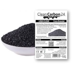 2,5 litres de Charbon Actif granulés de coquilles de Noix de Coco pour Le Traitement de l'eau (0,6-2,36 mm/8 x 30 Mesh) [Classe énergétique A] (CleanCarbon24 Powered by Clean Process GmbH, neuf)
