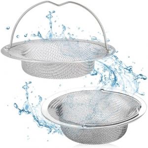 2 Filtre Evier cuisine, Filtre à Évier en Acier Inoxydable, Filtre à Évier avec Poignée Relevable,Grille Evier Cuisine,pour Évier de Cuisine Salle de Bain,11cm × 7cm × 2cm (CELTIC MANUFACTURING, neuf)