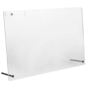 DEARMAMY Pr&eacute;sentoir &agrave; Ongles Acrylique Transparent 50 Bandes D'affichage Inox Salon Manucure Professionnel Support Stable Solide (Liiane, neuf)