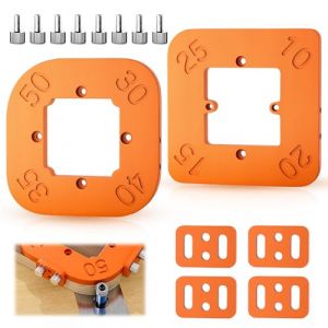 Gabarit de Surfa&ccedil;age pour D&eacute;fonceuse R10-R50 2 Pi&egrave;ces Gabarits de Fraisage de Rayon d'Angle Gabarits de Fraisage pour Routeur Gabarits de Fraisage de Rayon d'Angle pour le Travail du Bois Bricolage (DONGSSM, neuf)